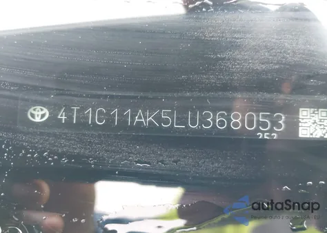 2020 Toyota Camry Le from USA, damaged, VIN 4T1C11AK5LU368053